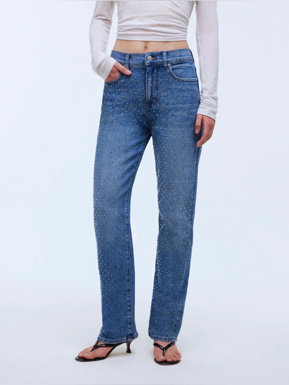 NWT Madewell The Rhinestone '90s Straight Jean Enmore Wash Size 26